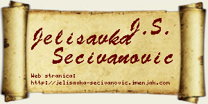 Jelisavka Sečivanović vizit kartica
